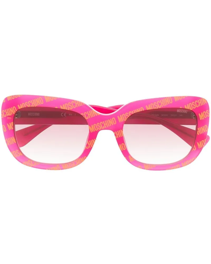 Moschino Logomania Cat-Eye-Sonnenbrille - Rosa Rosa
