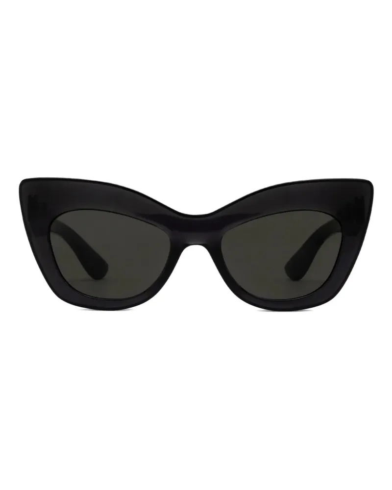 Alexander McQueen Sonnenbrille mit Cat-Eye-Gestell - Schwarz Schwarz