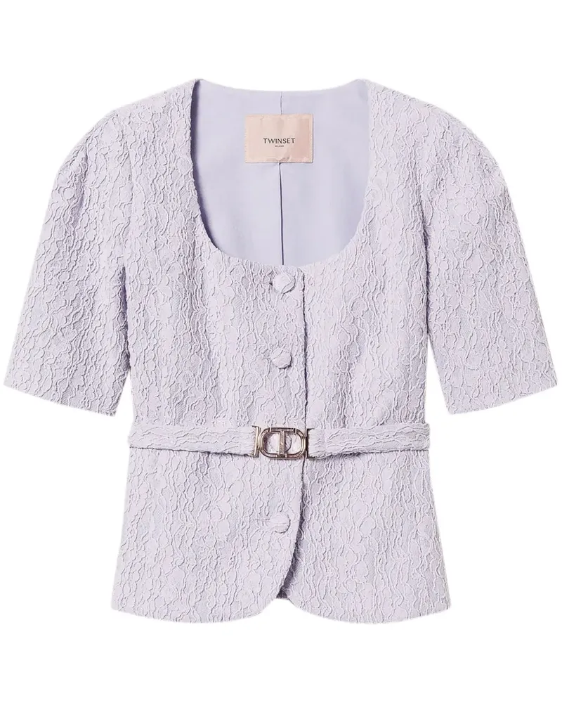 Twin-Set Gewebte Jacke - 00703_FIORI DI LILLA 00703_fiori