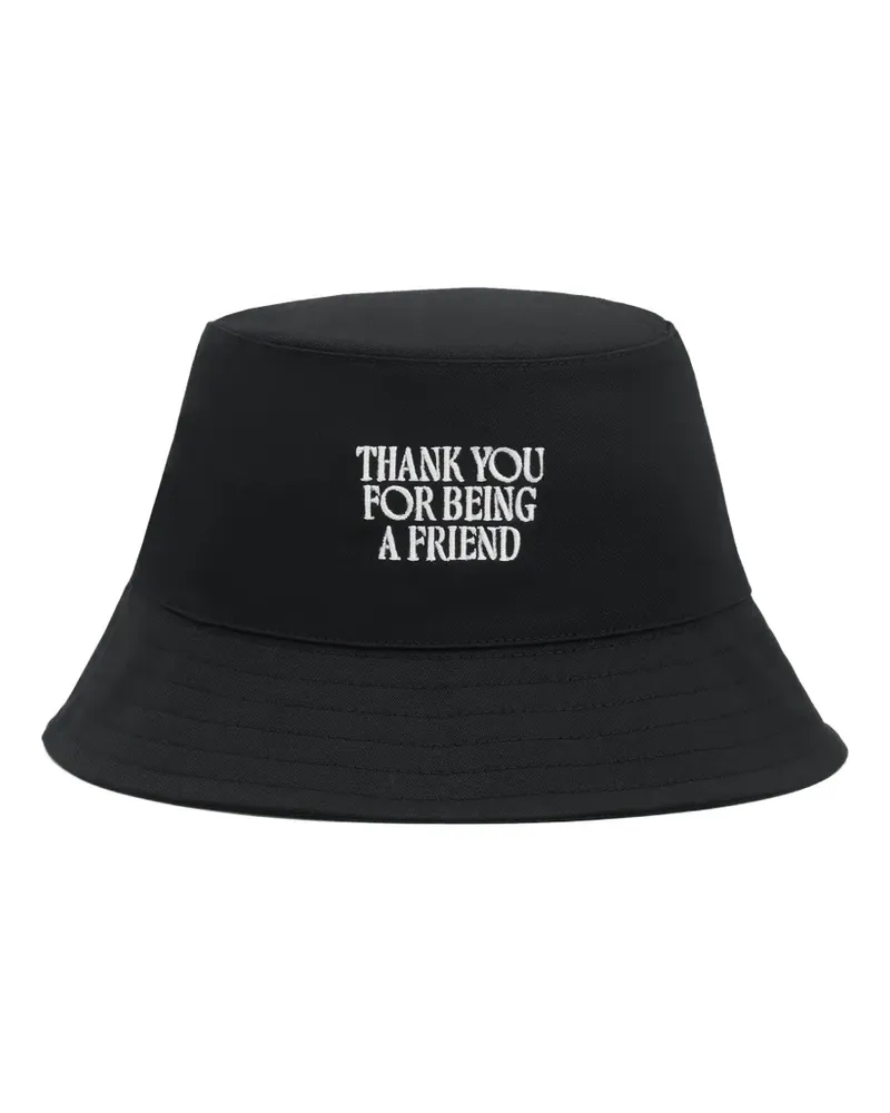 AMI Paris Fischerhut mit Stickerei - Schwarz Schwarz