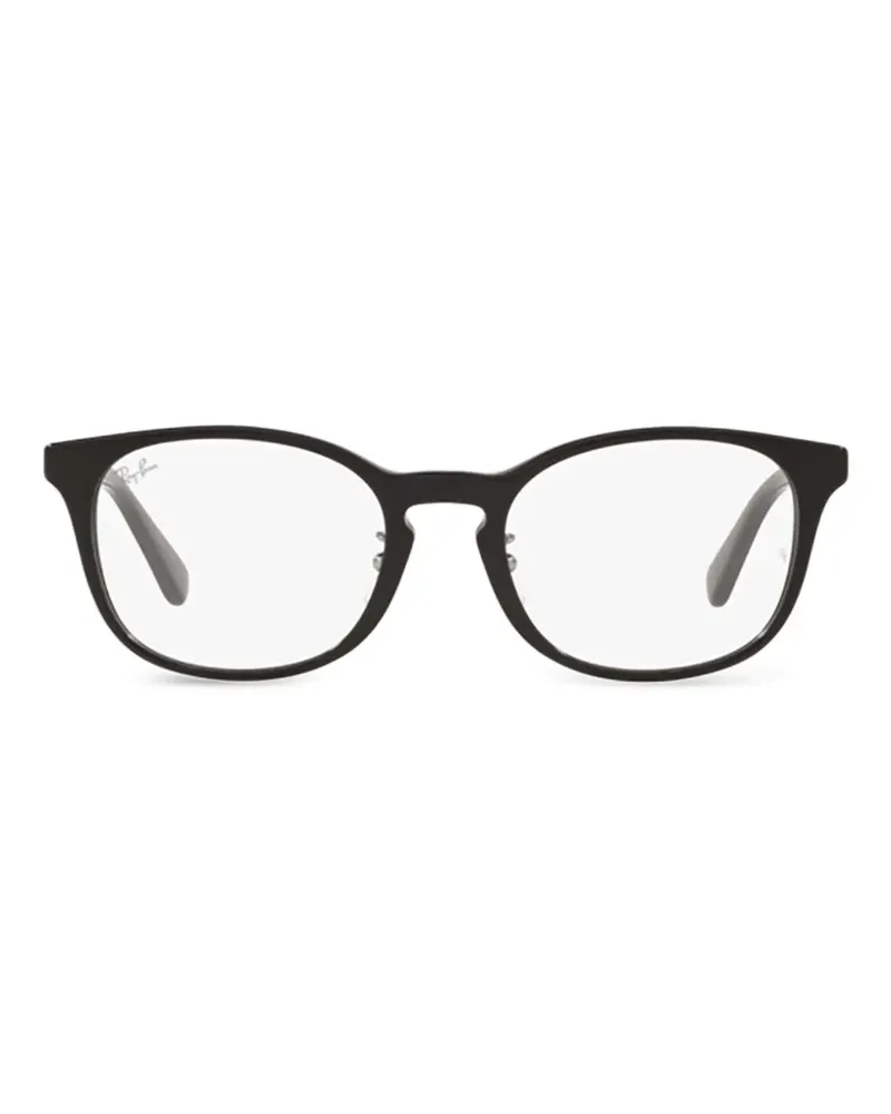 Ray Ban Brille mit rundem Gestell - Schwarz Schwarz