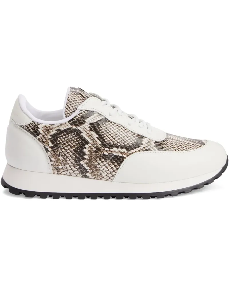 Giuseppe Zanotti Jim Sneakers aus Schlangenleder - Nude Nude