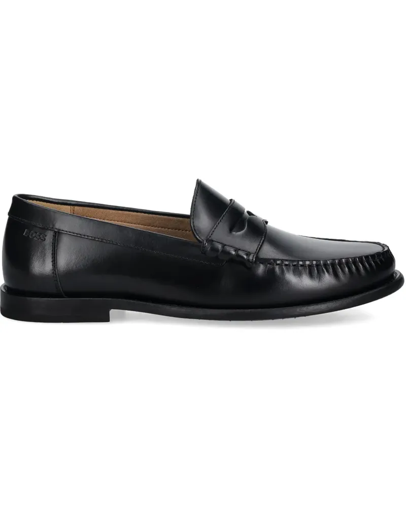 HUGO BOSS penny topstitched loafers - Schwarz Schwarz