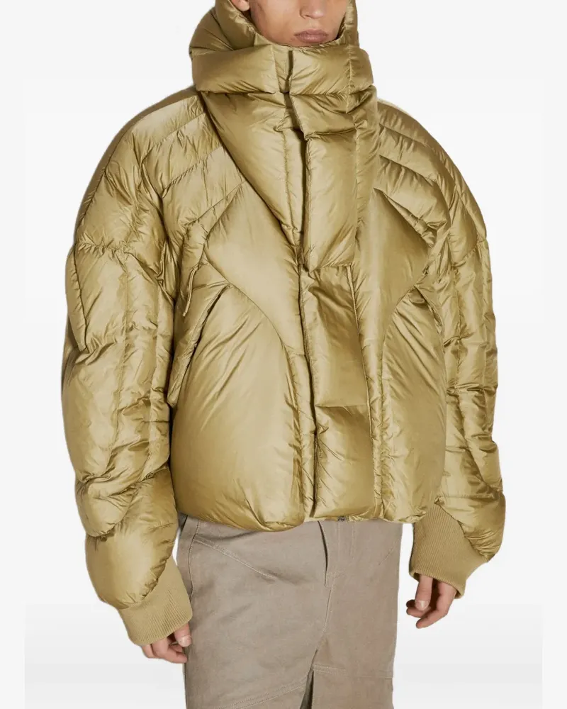 Entire Studios XM quilted hooded jacket - Gold Gold
