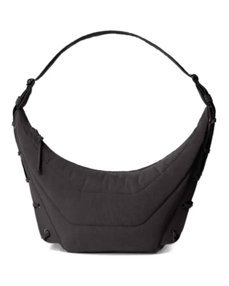 Christophe Lemaire Mittelgroße Soft Game Tasche aus wasserabweisendem Nylon-Canvas - Braun Braun
