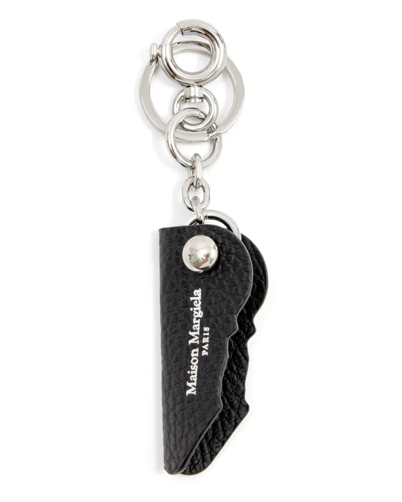 Maison Margiela Schlüsselanhänger aus Leder - Schwarz Schwarz