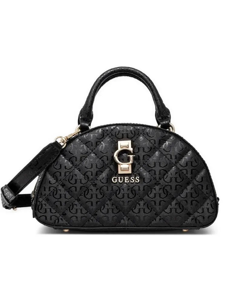 Guess Umhängetasche mit Logo-Schild - Schwarz Schwarz