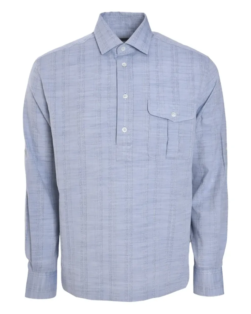 Corneliani Kariertes Hemd - Blau Blau