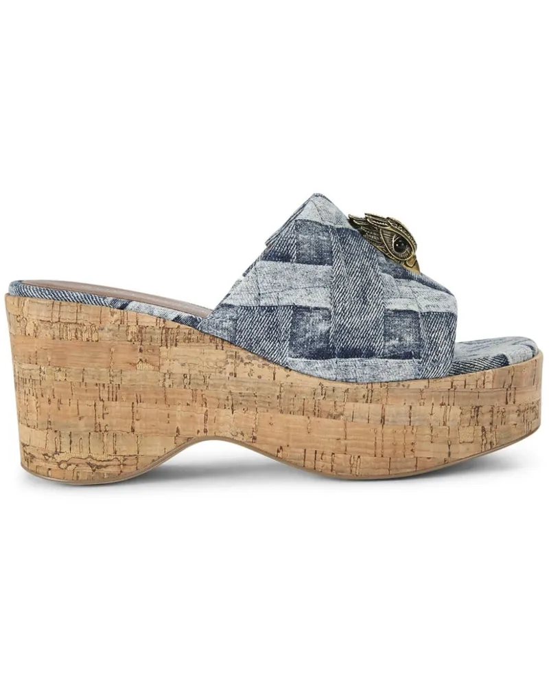 Kurt Geiger Kensington Wedge-Mules 80mm Blau