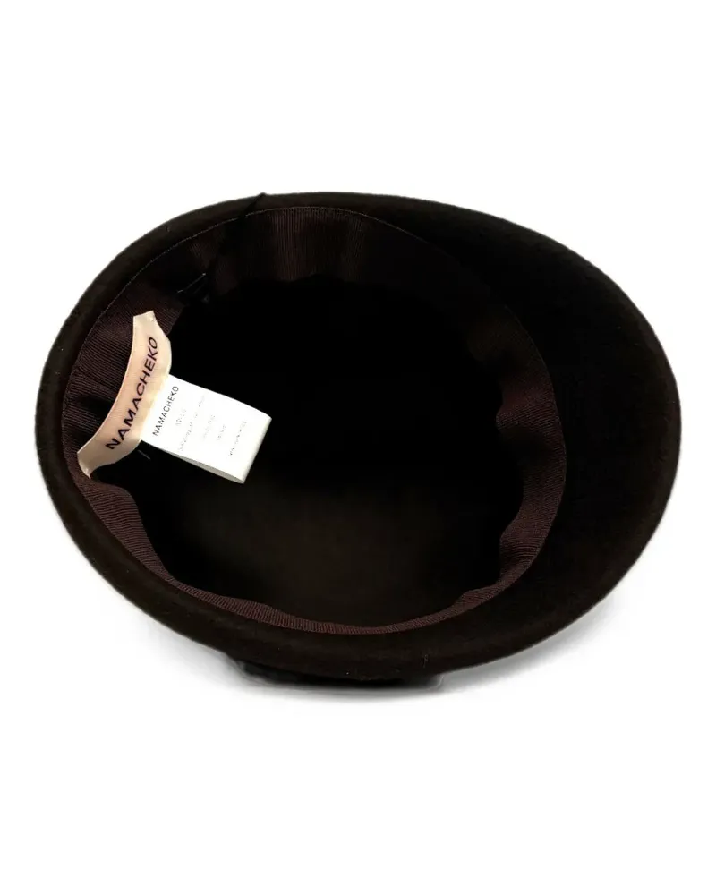 Namacheko felt cap - Schwarz Schwarz