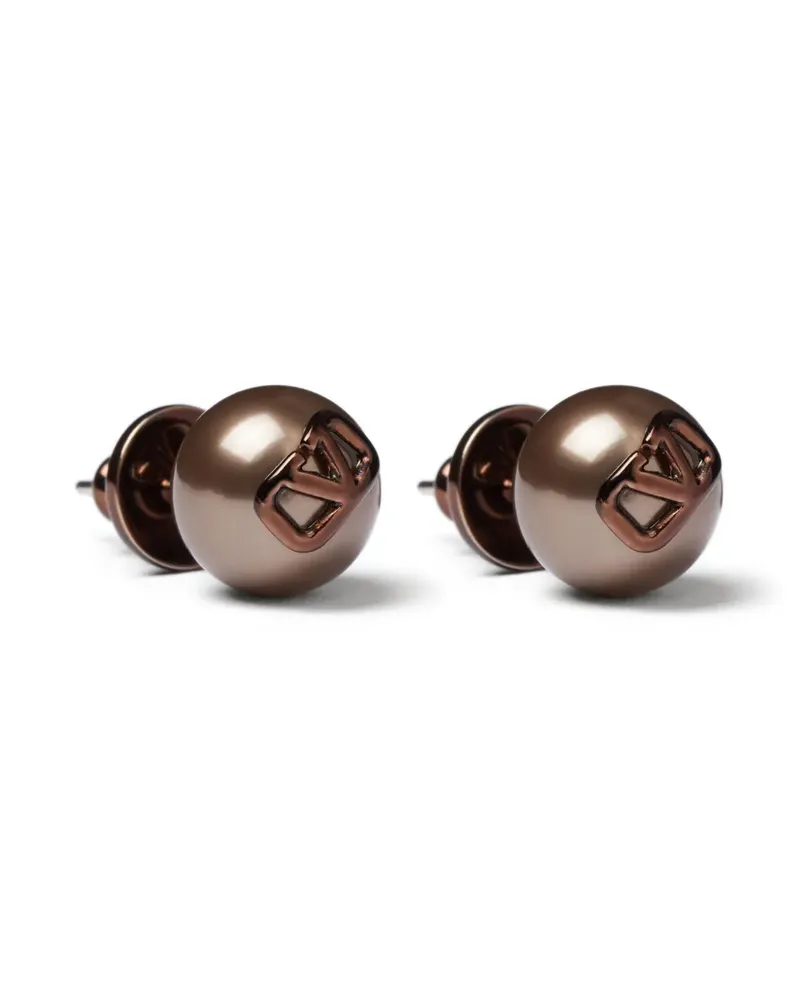 Valentino Garavani VLogo Signature Ohrstecker - Braun Braun