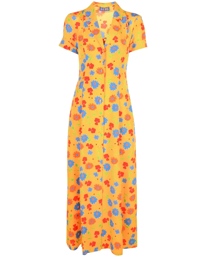 LHD Kleid mit Print - Gelb Gelb