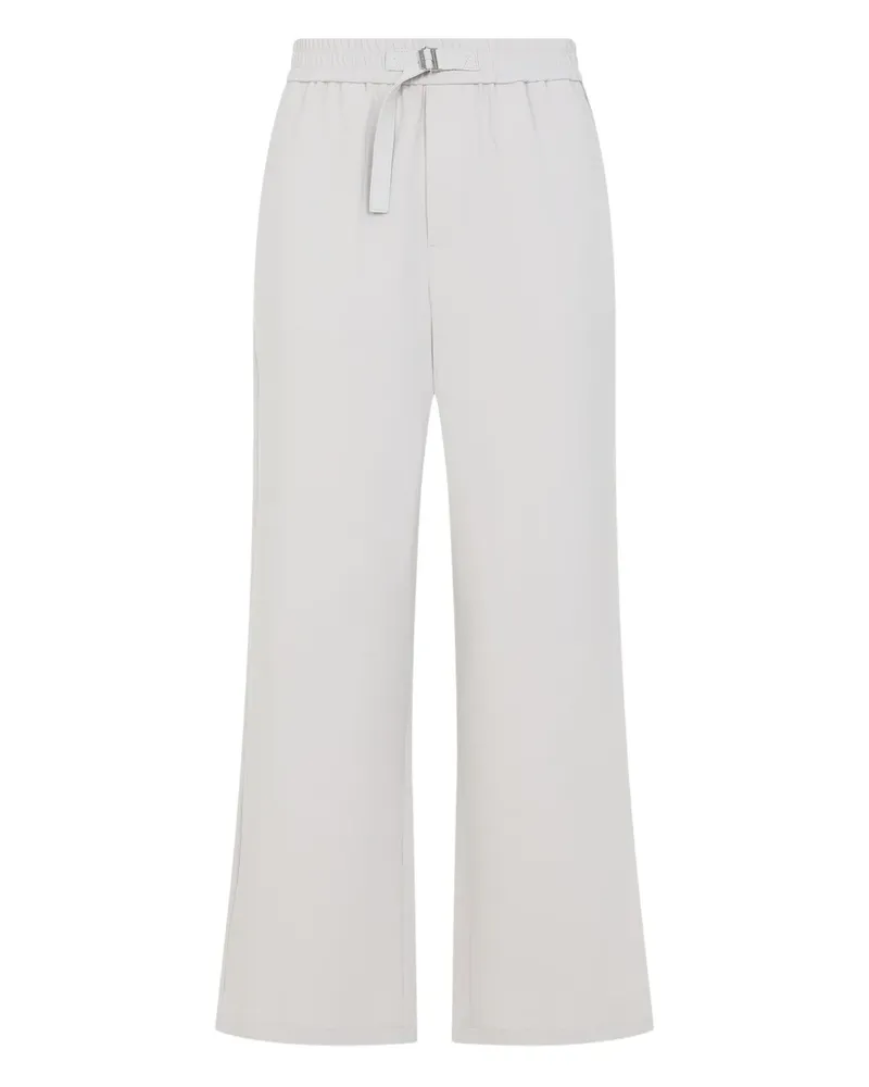 AMI Paris Hose mit Logo-Schild - Weiß Weiß