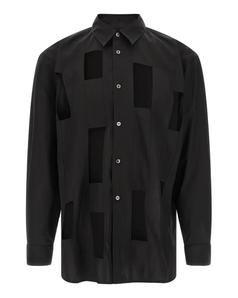 Comme des Garçons Hemd mit Cut-Outs - Schwarz Schwarz