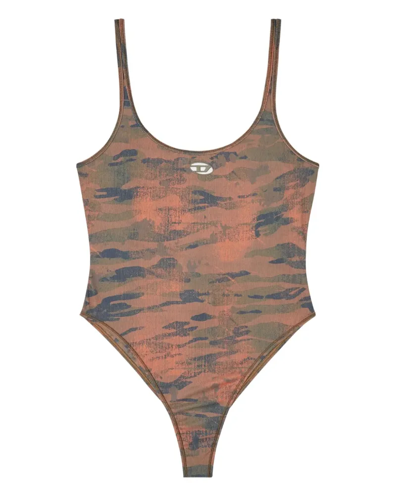 Diesel Badeanzug mit Print - Rosa Rosa