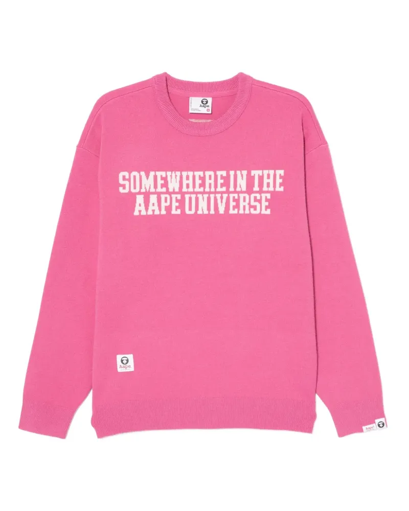 BAPE Sweatshirt mit Logo-Print - Rosa Rosa