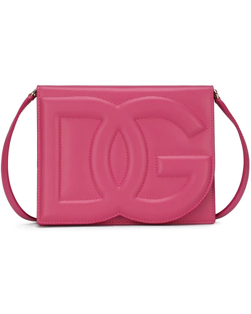 Dolce & Gabbana Umhängetasche mit DG-Logo - Rosa Rosa