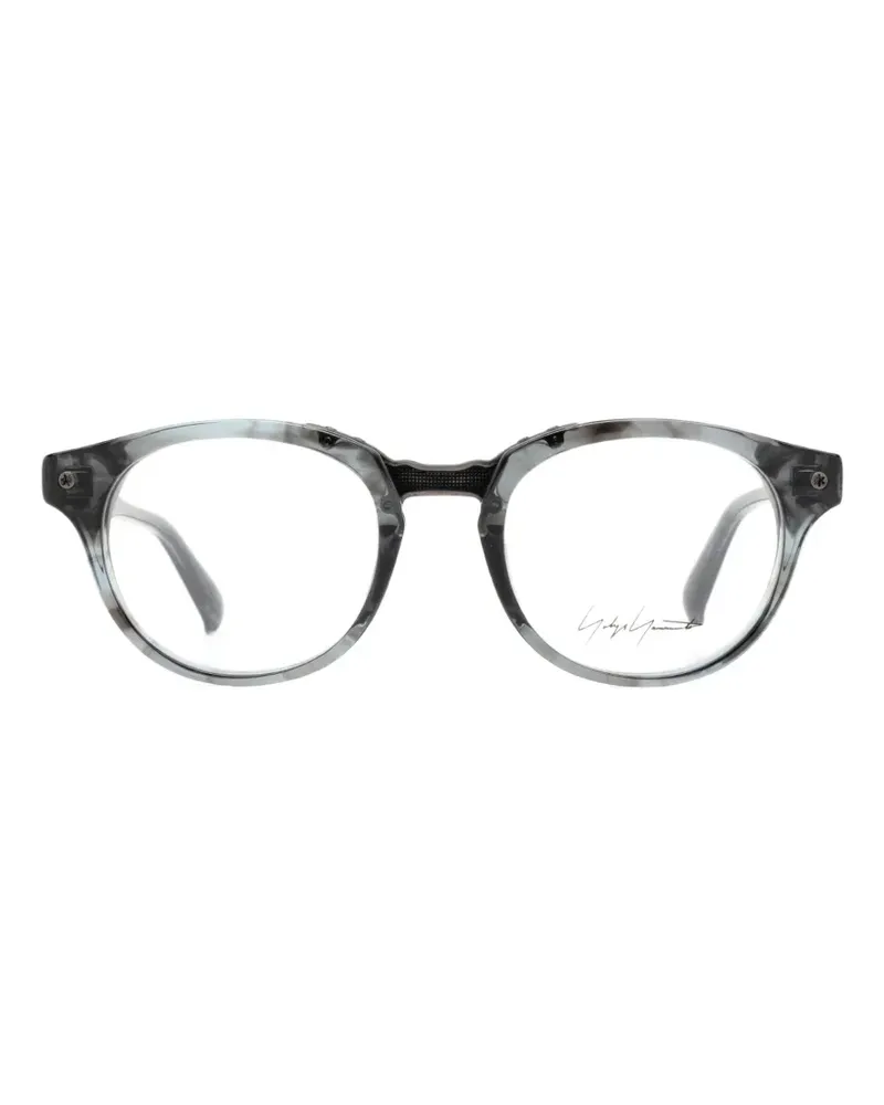 Yohji Yamamoto round-frame glasses - Grau Grau