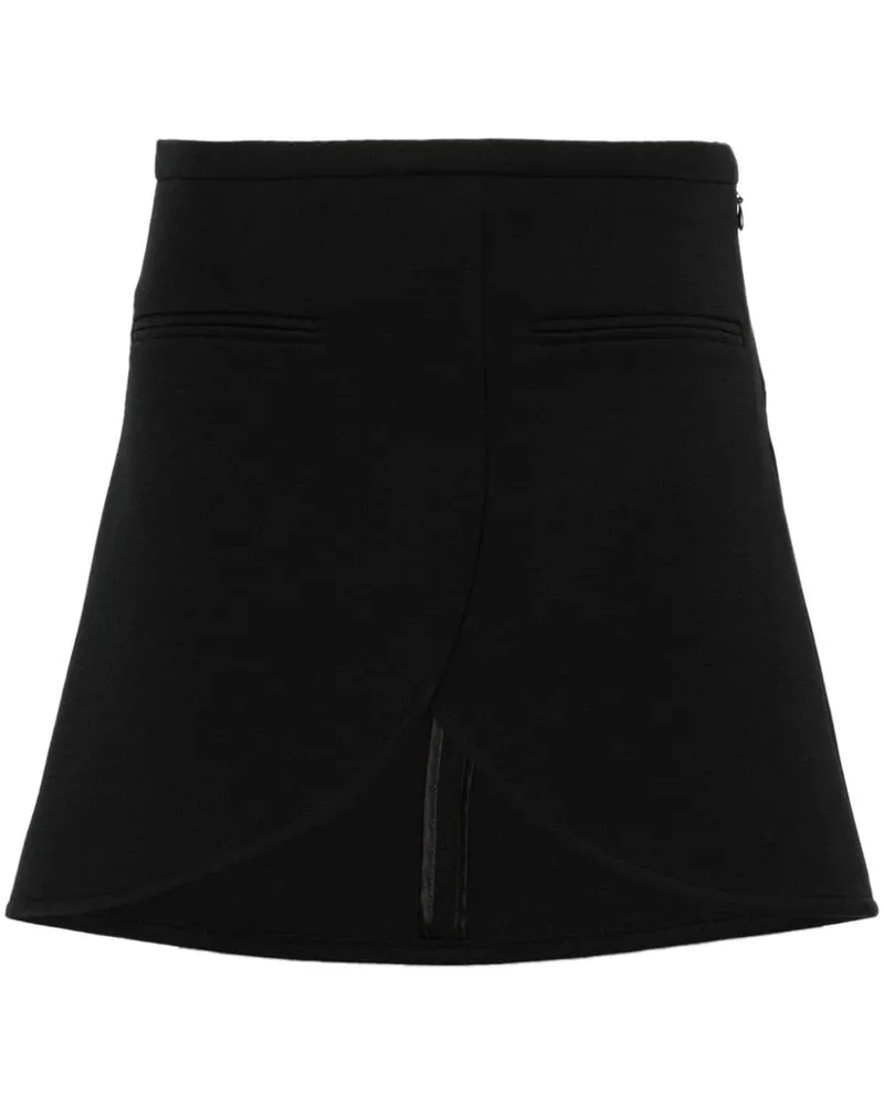 Courrèges Ellipse Minirock - Schwarz Schwarz