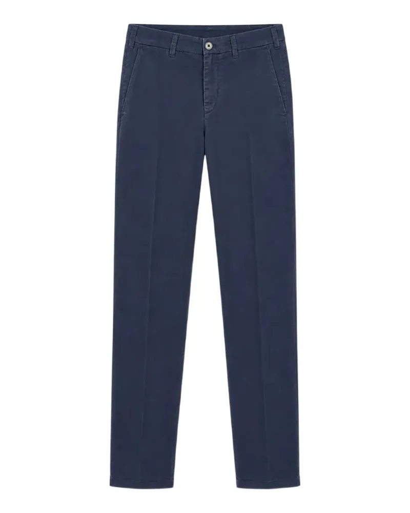 40Weft Lenny pressed-crease chino trousers - Blau Blau