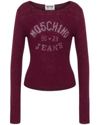 Moschino Gestrickter Pullover Violett