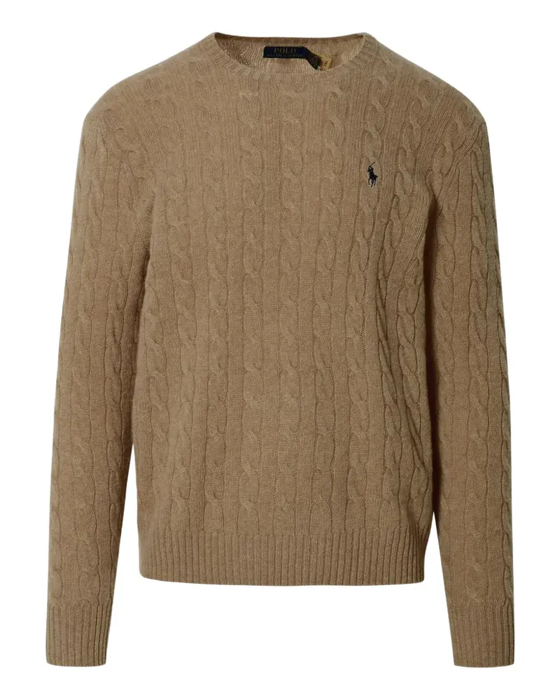 Ralph Lauren Pullover mit Zopfmuster - Nude Nude