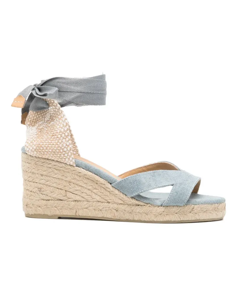 Castañer crossover ribbon-tie espadrilles - Blau Blau
