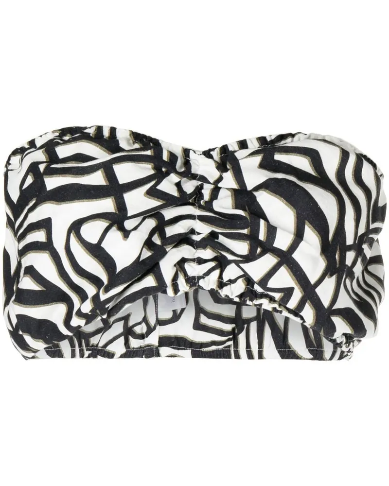 Bambah Bikinioberteil mit geometrischem Print - Schwarz Schwarz