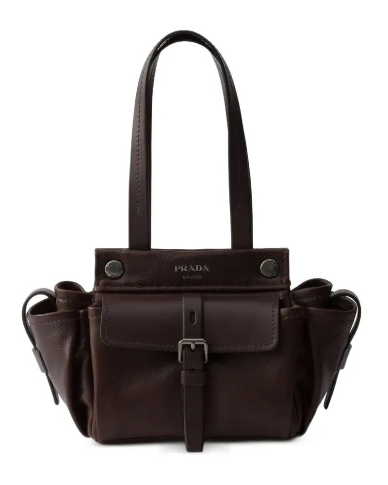 Prada Route Mini-Tote Bag - Braun Braun