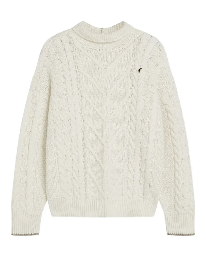 Scotch&Soda cable-knit high-neck sweater - Nude Nude