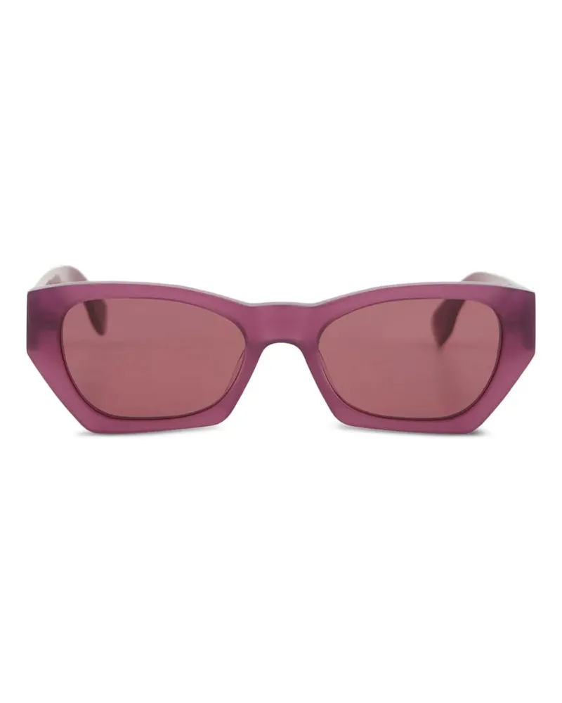 RETROSUPERFUTURE Sonnenbrille mit geometrischem Gestell - Rosa Rosa