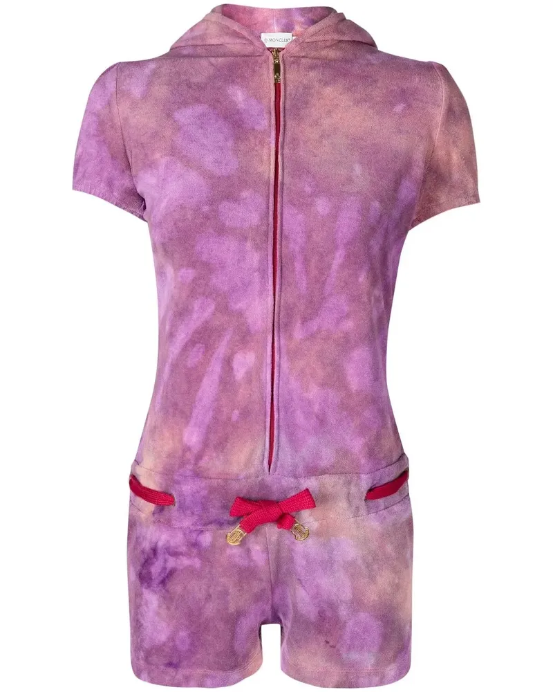 Stain Shade Playsuit mit Batikmuster - Violett Violett