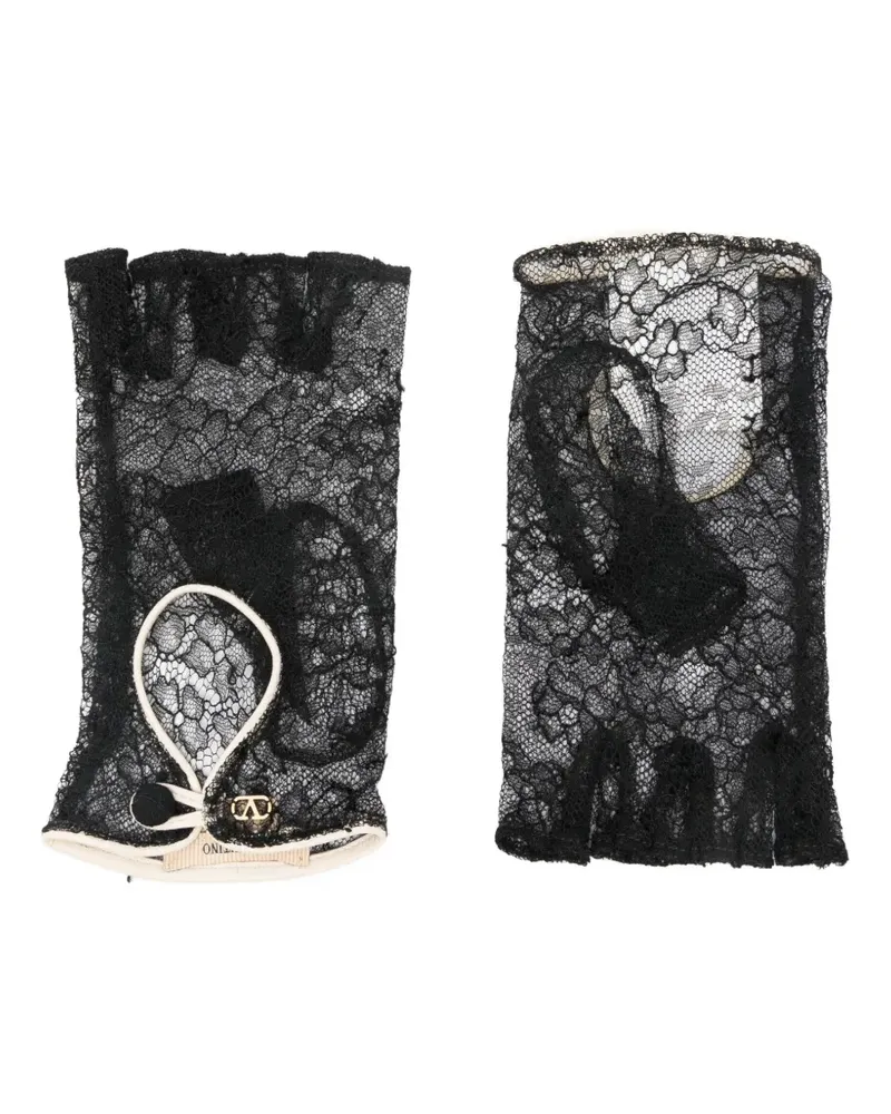 Valentino Garavani VLogo Signature lace gloves - DUY-NERO/BURRO/ORO Duy-nero
