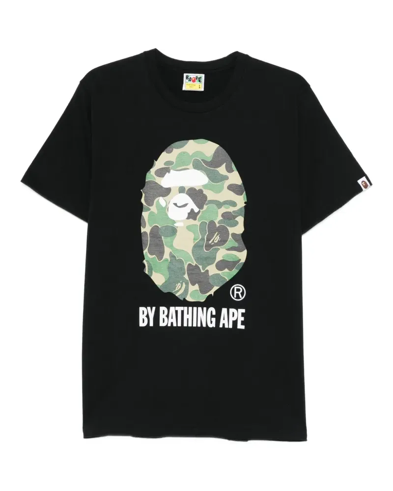 BAPE T-Shirt mit grafischem Print - Schwarz Schwarz