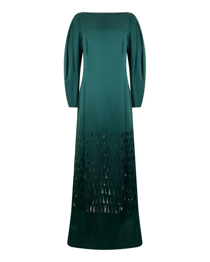 Alberta Ferretti Maxikleid mit Cut-Outs - Grün Grün