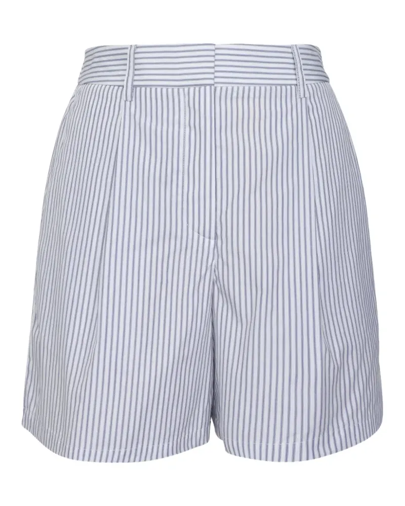 TWP Henry St striped pleated shorts - Weiß Weiß