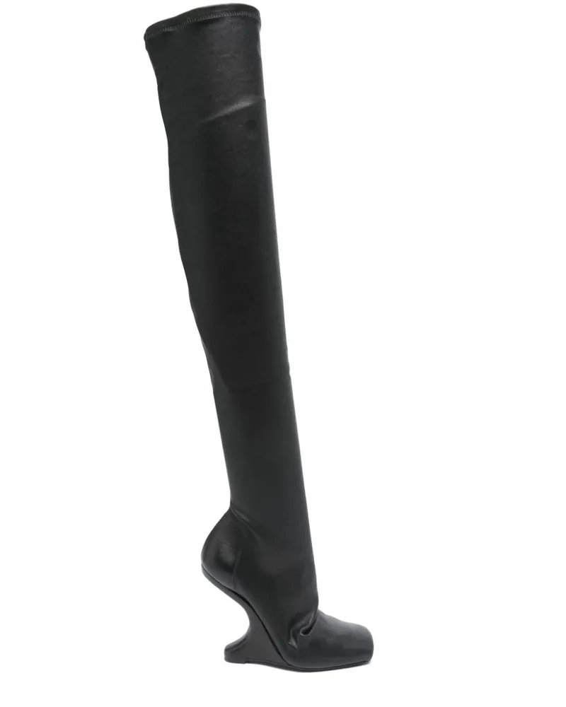 Rick Owens Lilies Cantilever Stiefel 110mm - Schwarz Schwarz