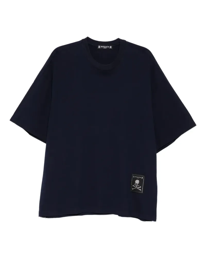 Mastermind Japan graphic-print boxy T-shirt - Blau Blau