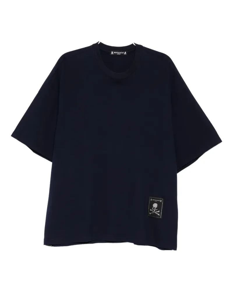 Mastermind Japan graphic-print boxy T-shirt - Blau Blau