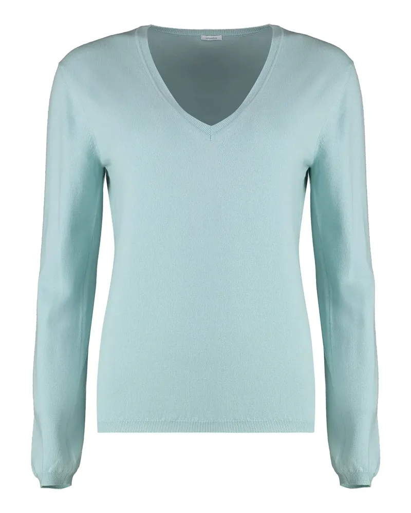 Malo Klassischer Pullover - Blau Blau
