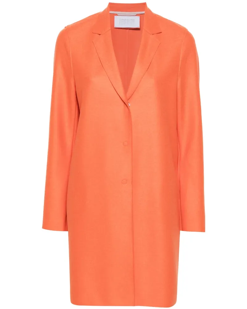 Harris Wharf London Cocoon Wollmantel - Orange Orange