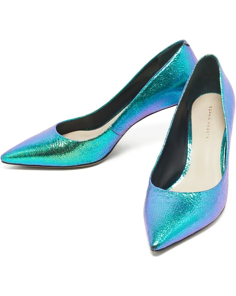 Sophia Webster Rio pointed-toe pumps - Blau Blau