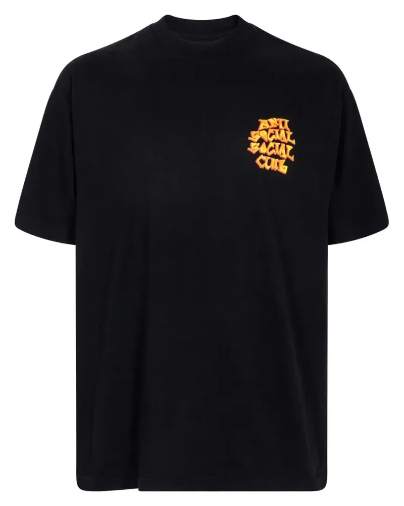 Anti Social Social Club Low Brow T-Shirt - Schwarz Schwarz