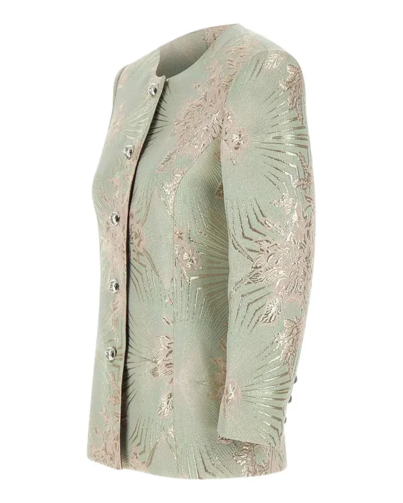 JACQUES floral-jacquard jacket - Grün Grün