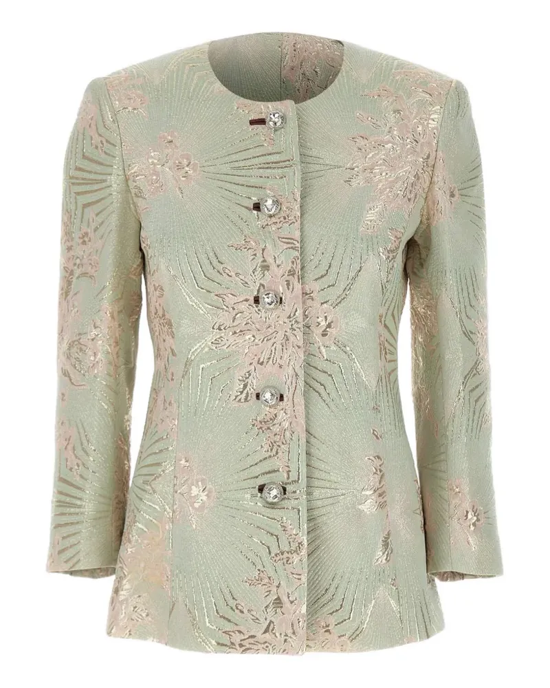 JACQUES floral-jacquard jacket - Grün Grün