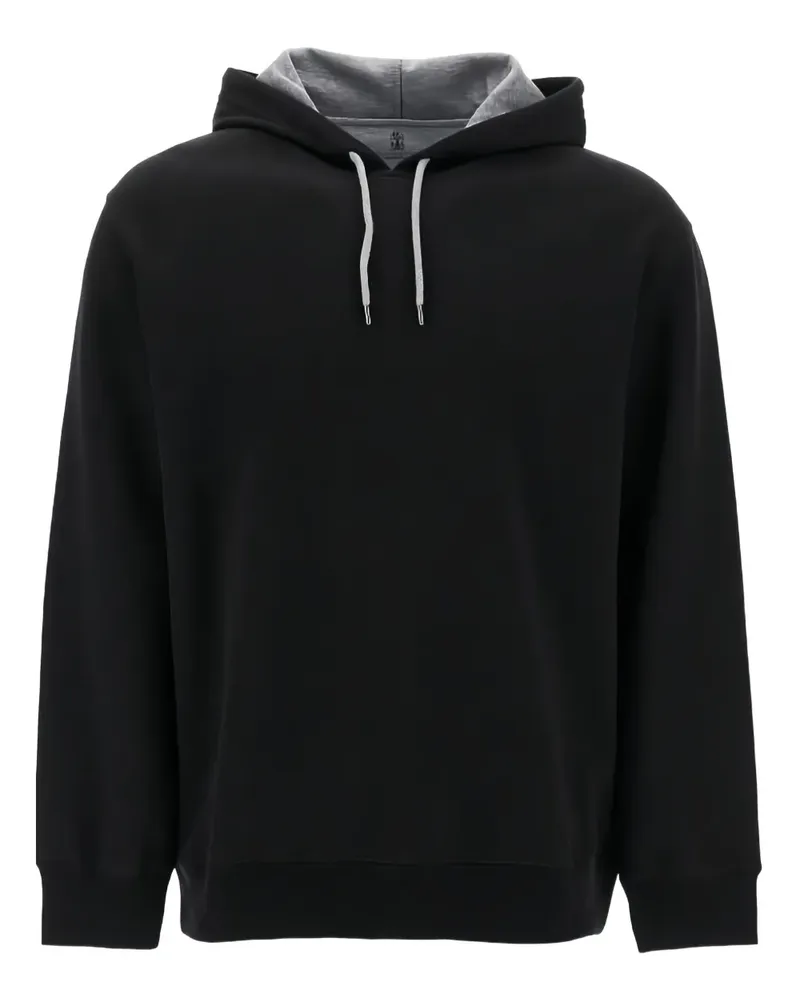 Brunello Cucinelli Hoodie mit Kordelzug - Schwarz Schwarz