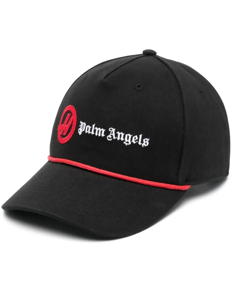 Palm Angels Baseballkappe mit Logo-Stickerei - Schwarz Schwarz