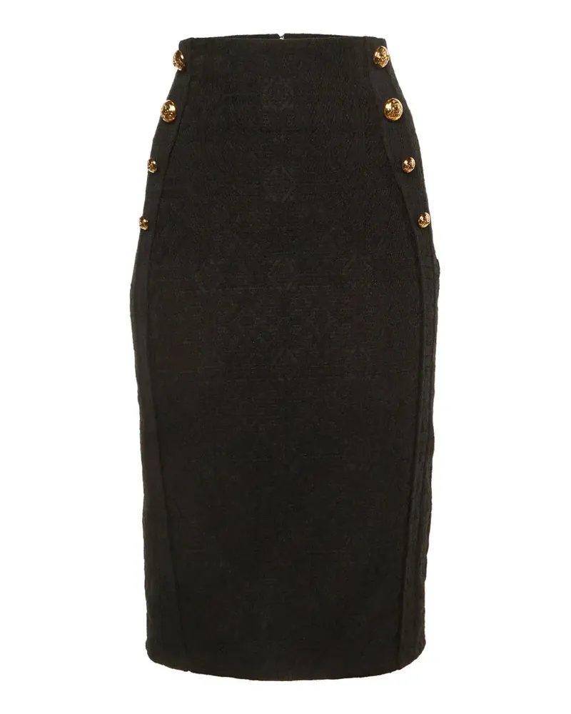 Elisabetta Franchi lace pencil midi skirt - Schwarz Schwarz