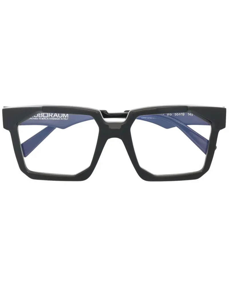 KUBORAUM Brille mit eckigem Gestell - Schwarz Schwarz