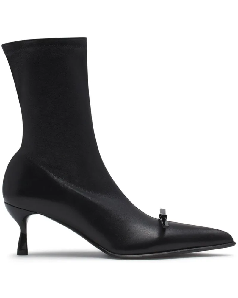 Lanvin Stiefel mit Schleife - Schwarz Schwarz